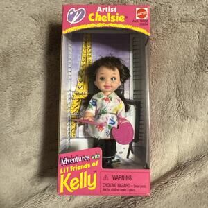 NIB BARBIE DOLL KELLY CLUB 1998 ARTIST CHELSIE 20854
